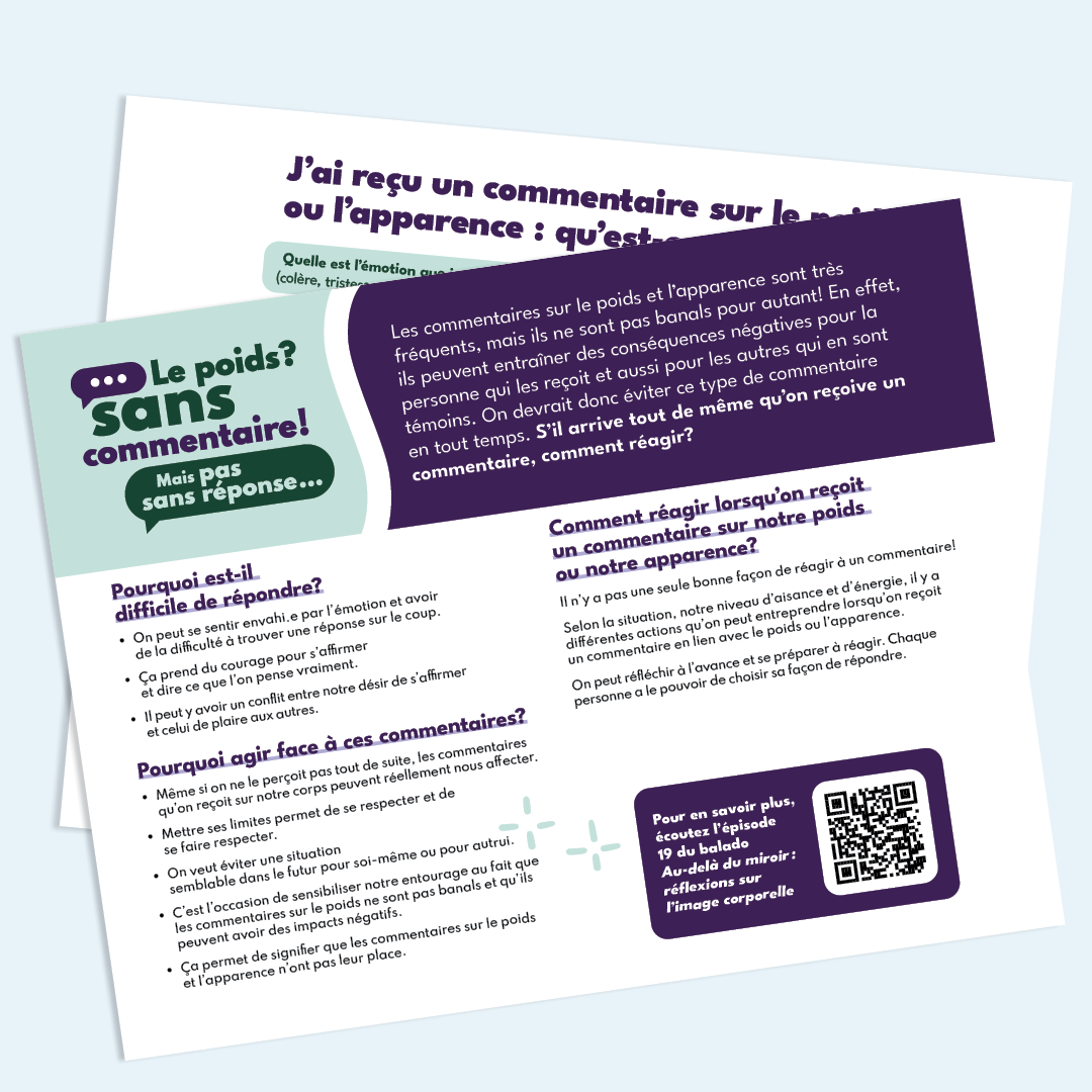 Le poids? Sans commentaire! Mais pas sans réponse…